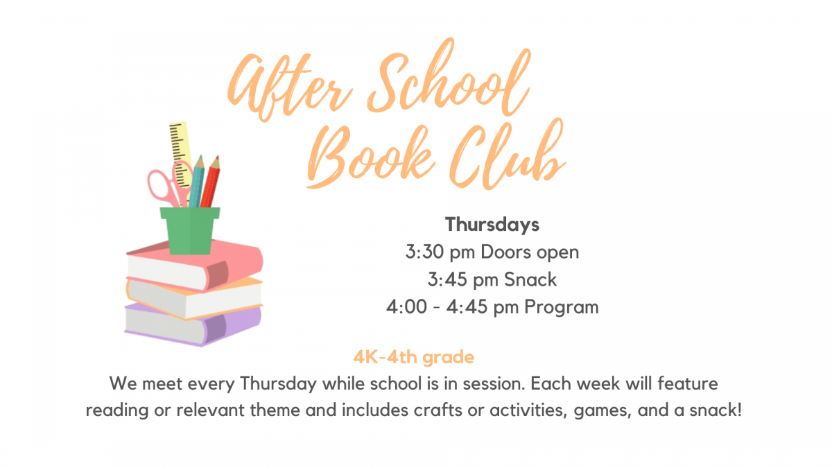 After School Book Club | Reedsburg Public Library