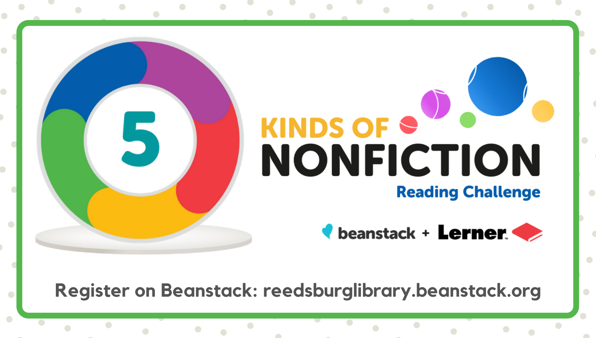 Beanstack Nonfiction Reading Challenge Reedsburg Public Library